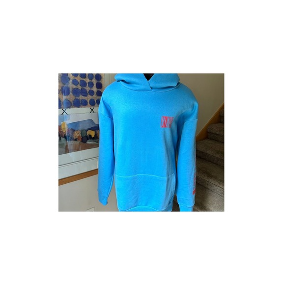LSKD Blue Hoodie Pullover Kangaroo Pocket‎ Long Sleeve Casual XL - Picture 1 of 11